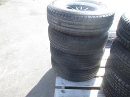 (4) Trailer Tires With Aluminum Wheels