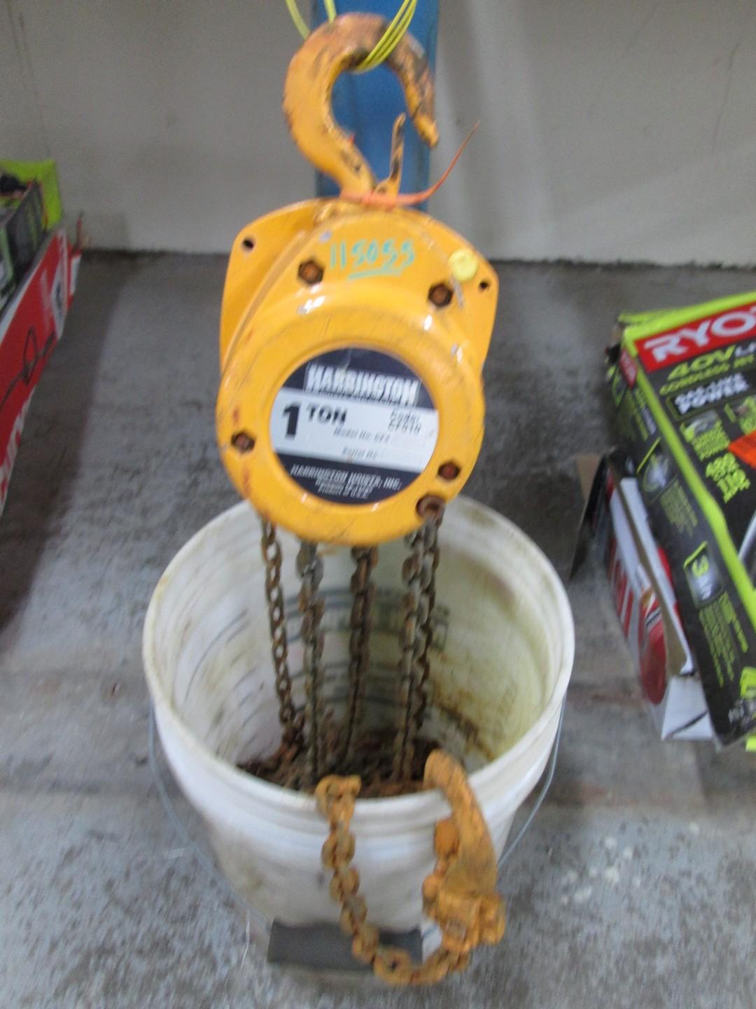 Harrington 1 Ton Chain Hoist