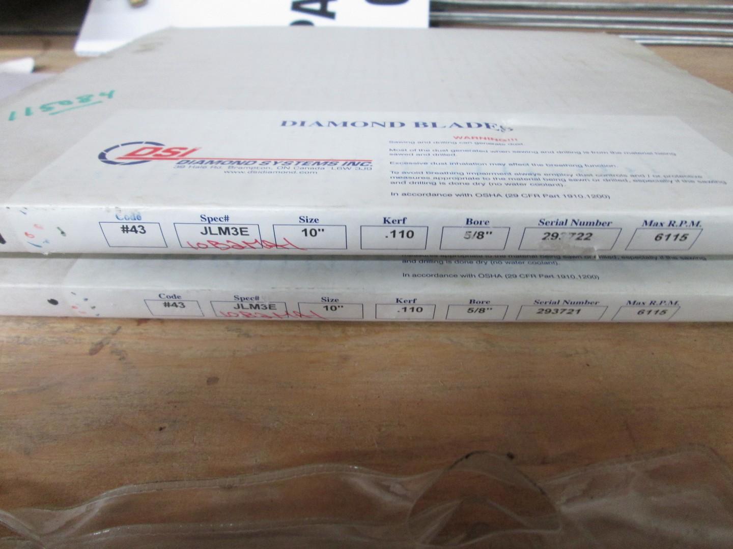 (2) 10" DSI Diamond Tip Blades