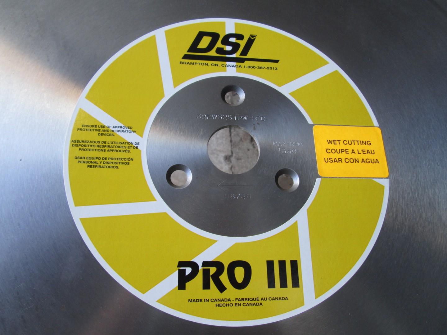 (1) 32" DSI Diamond Tip Blade