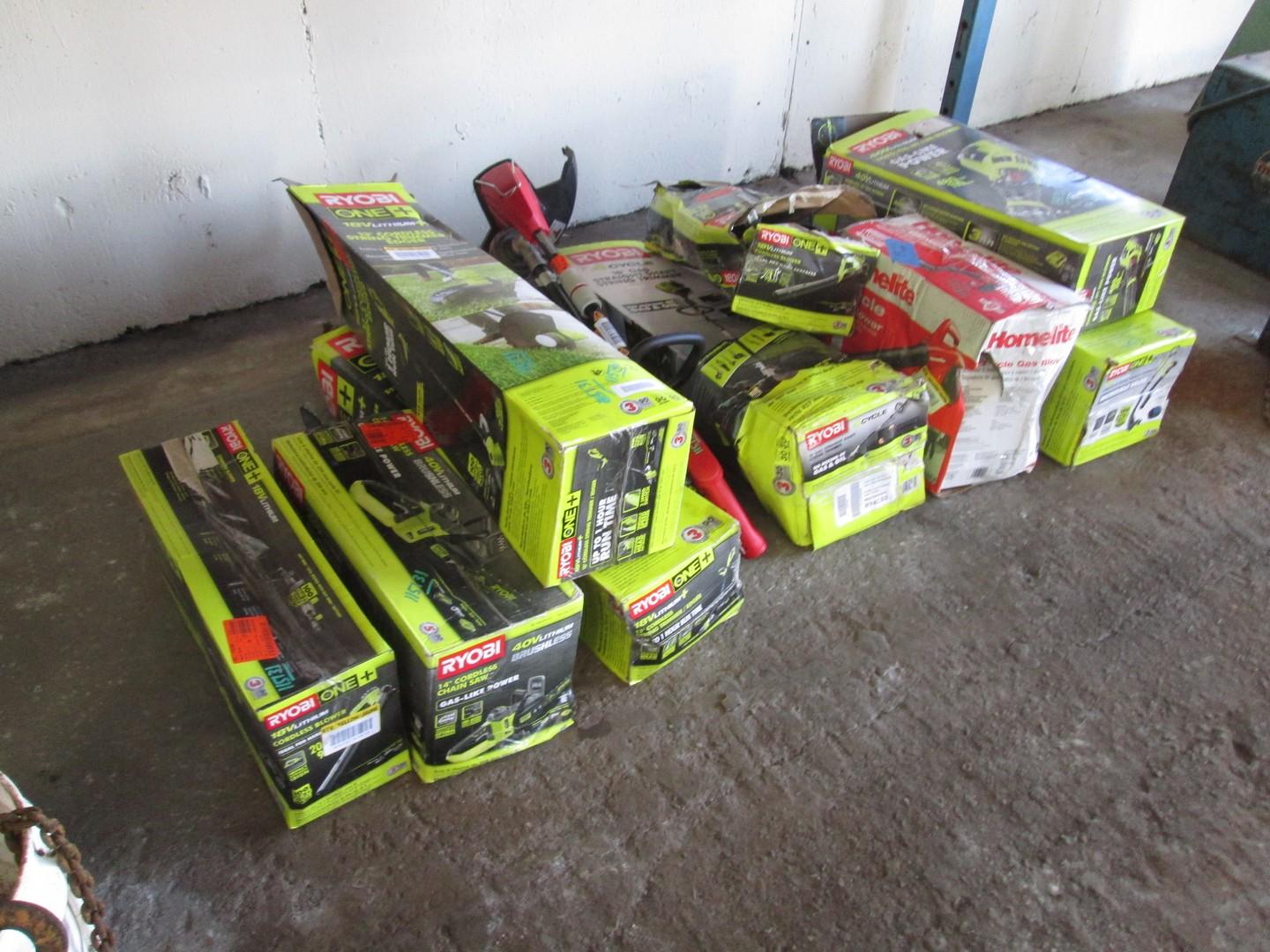 Assorted Battery and Gas Power Tools