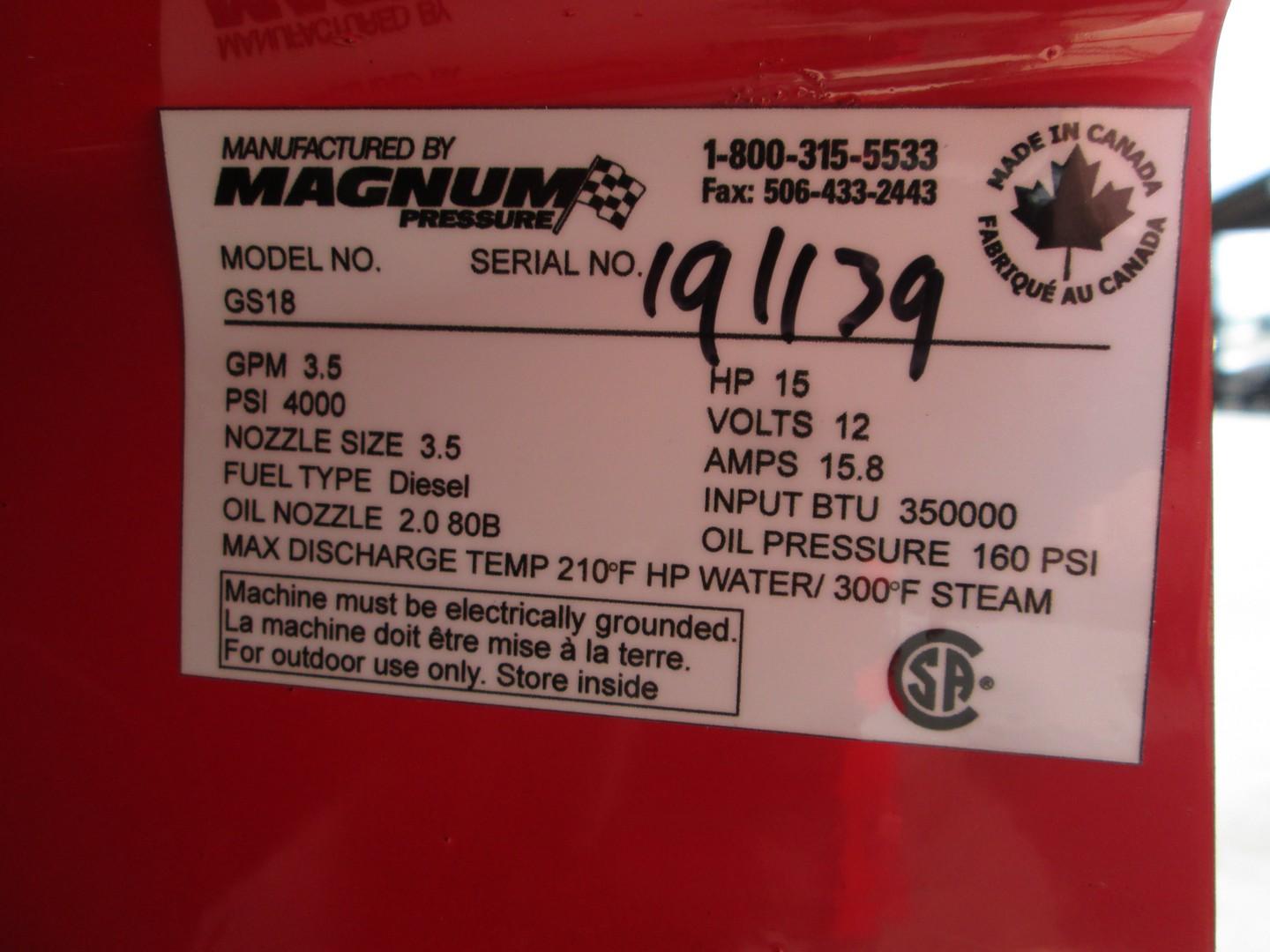 2019 Easy Kleen Magnum 4000 Hot Water Washer