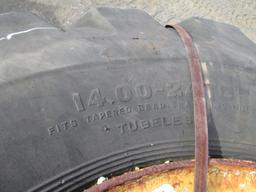 (3) 14.00-24 TG Tires