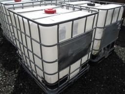 (2) 250 Gallon Plastic Tote Tanks