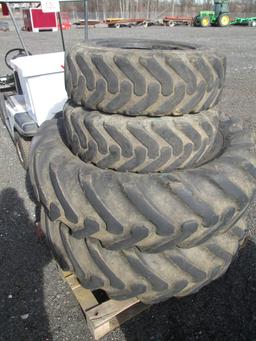 (2) 16.9-28 Tires, (2) 10.5/80-18 Tires