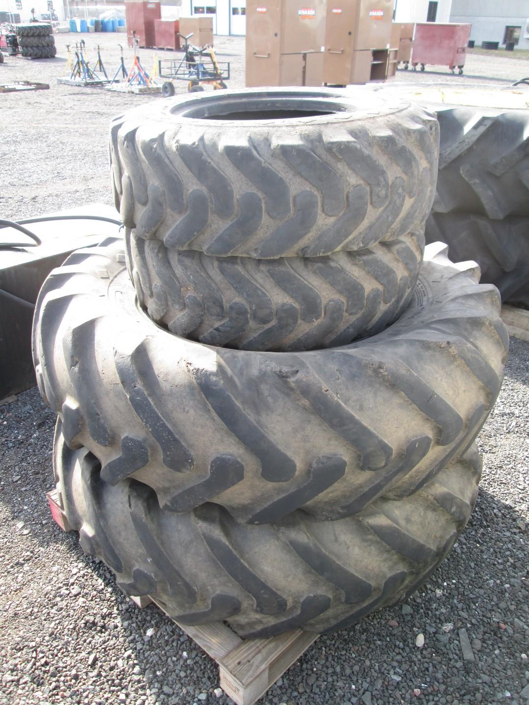 (2) 16.9-28 Tires, (2) 10.5/80-18 Tires