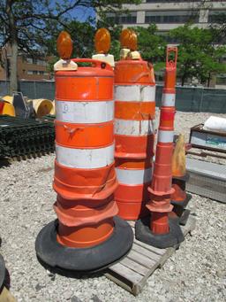 Assorted Barrels and Cones