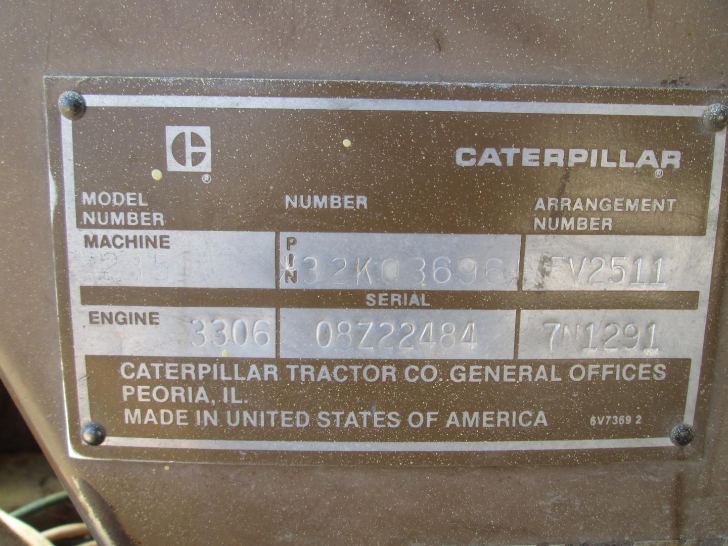 1984 Caterpillar 235 Hydraulic Excavator