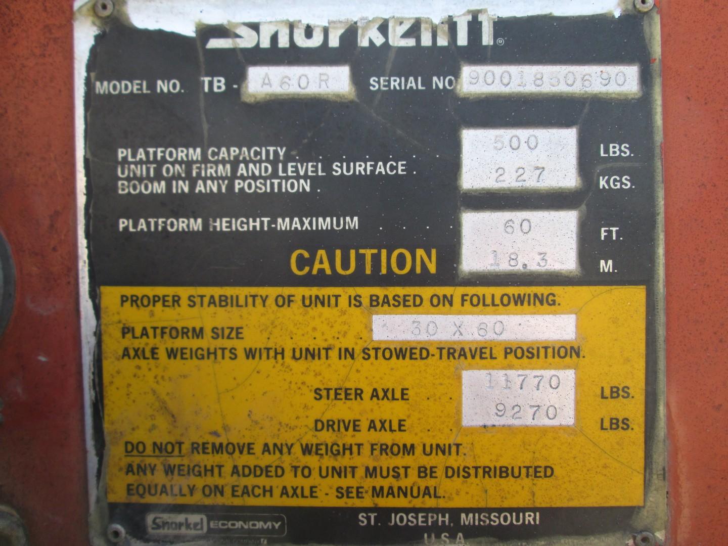 Snorkelift TB-A60R Boom Lift