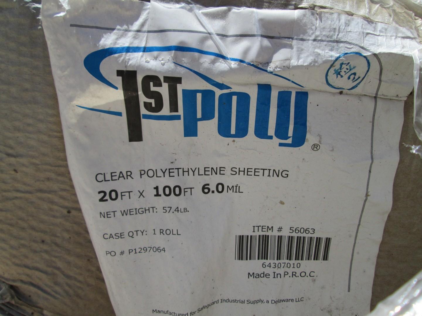(4) Boxes of Clear Polyethylene Sheeting