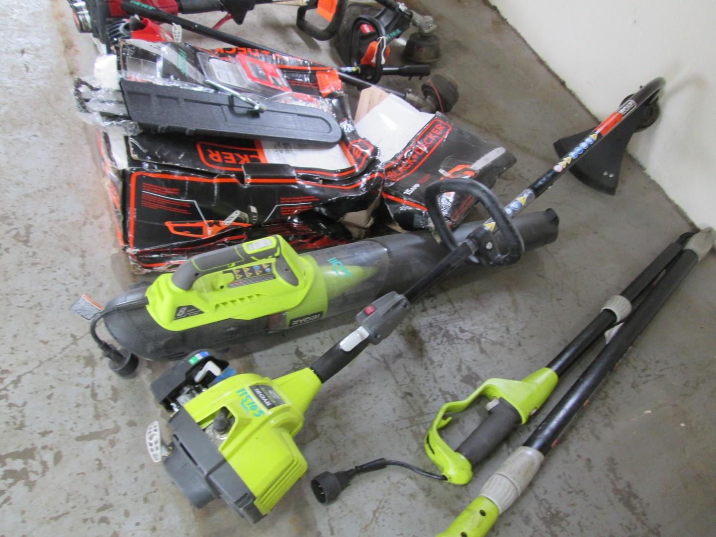 Assorted Gas/Electric/Battery Powered Tools