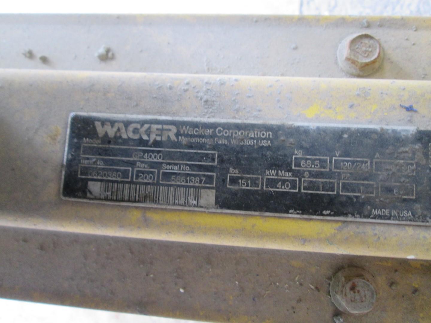 Wacker Neuson GP4000 Portable Generator