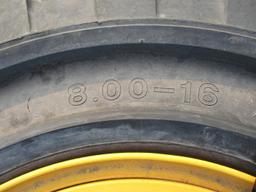 (4) Solideal 8.00-16 Snow Tires