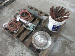 Quantity of Air Hammers, Bits, Saw Blades