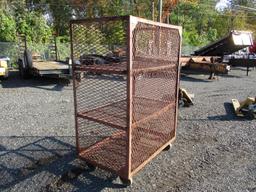 Rolling Cage With Shelves