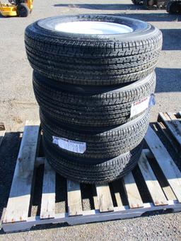 (4) Towmax 235/80R16 Trailer Tires