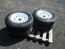 (4) Trailer King ST205/75R15 Trailer Tires