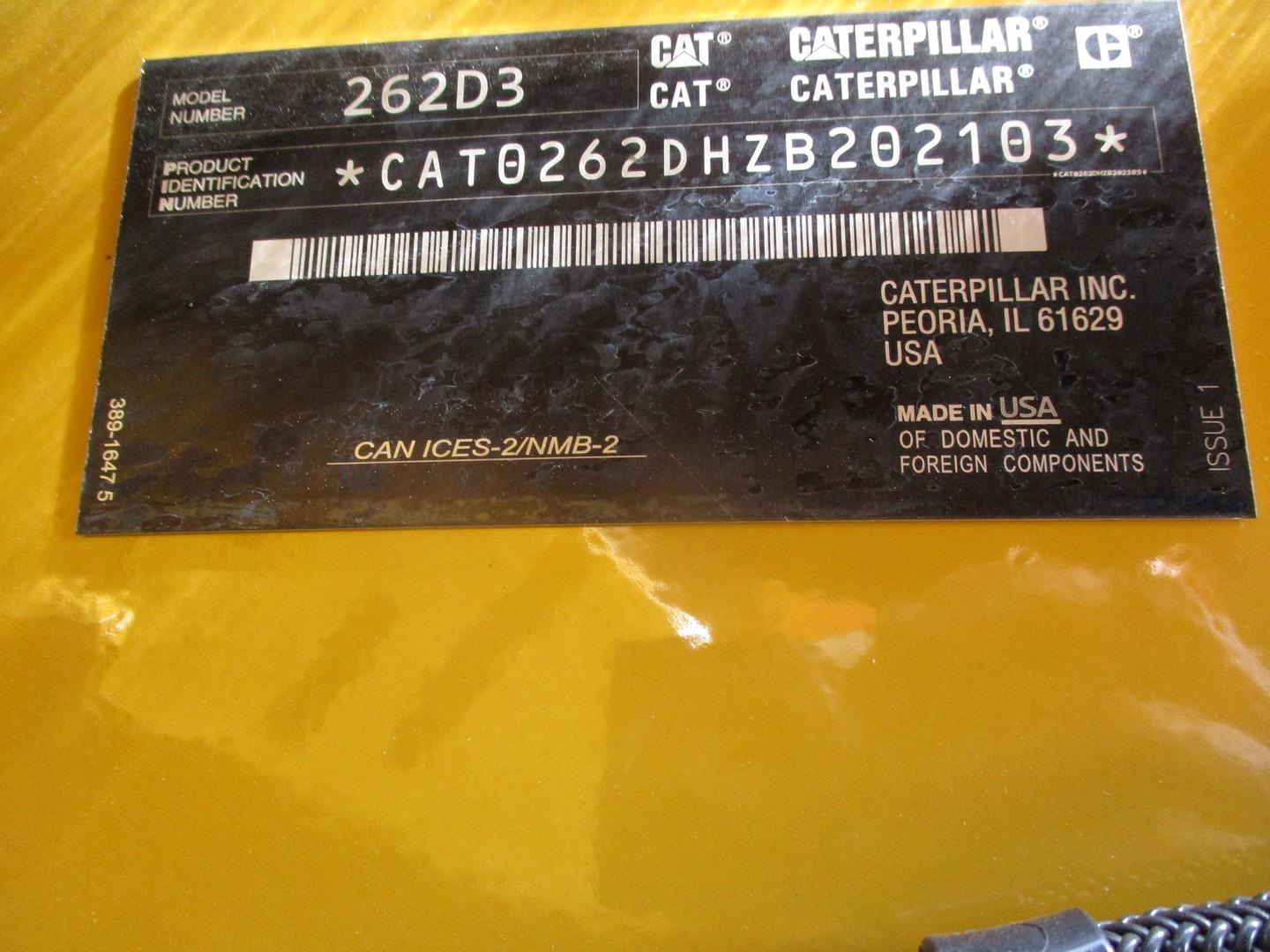 2020 Caterpillar 262D3 Skid Steer