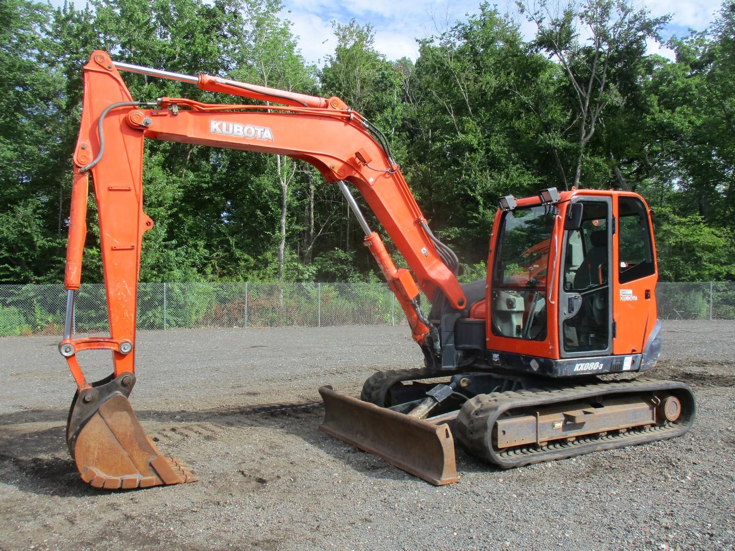 2008 Kubota KX080-3 Hydraulic Excavator