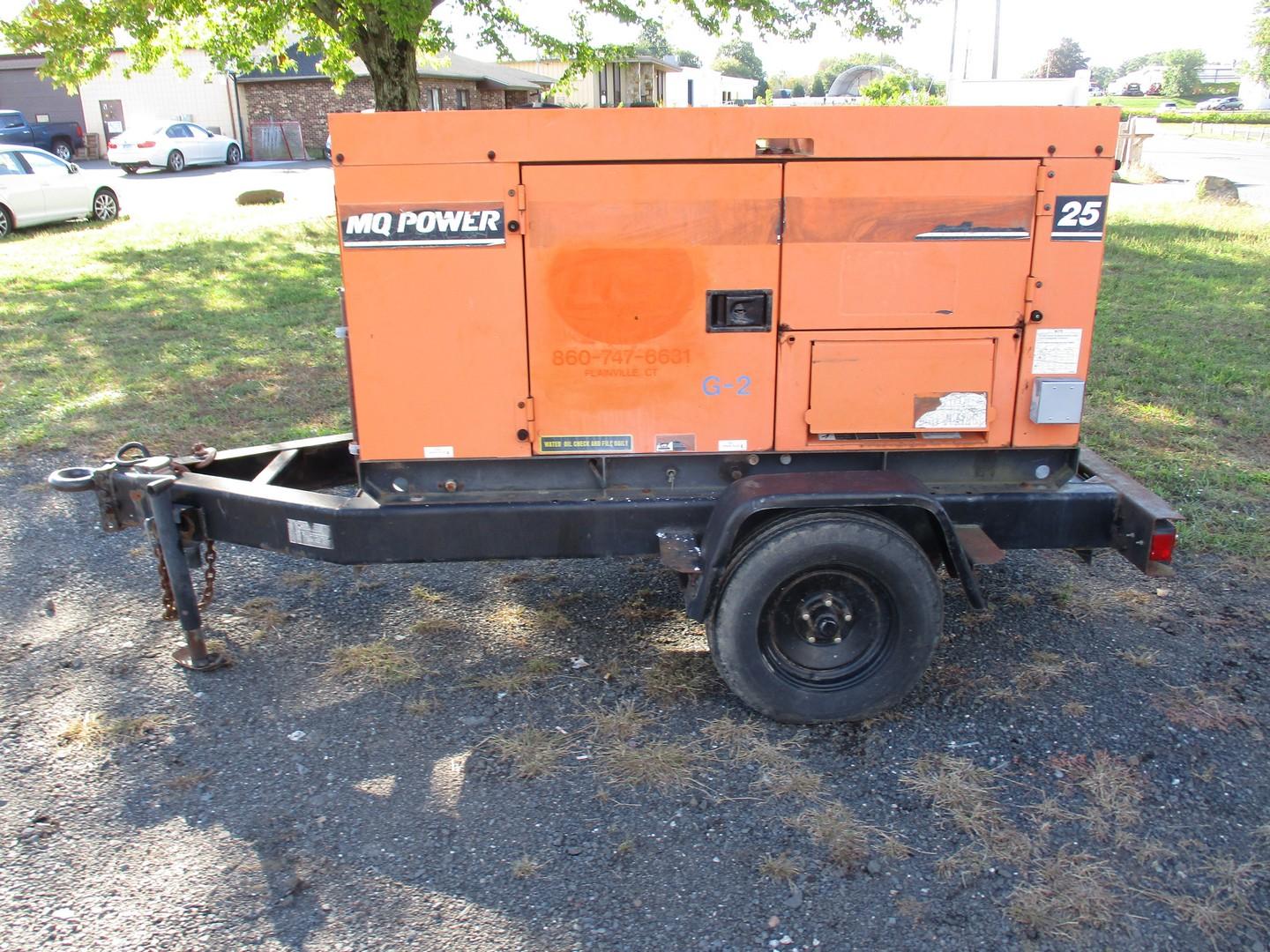 MQ Whisperwatt DCA-25SSIU Tow Behind Generator