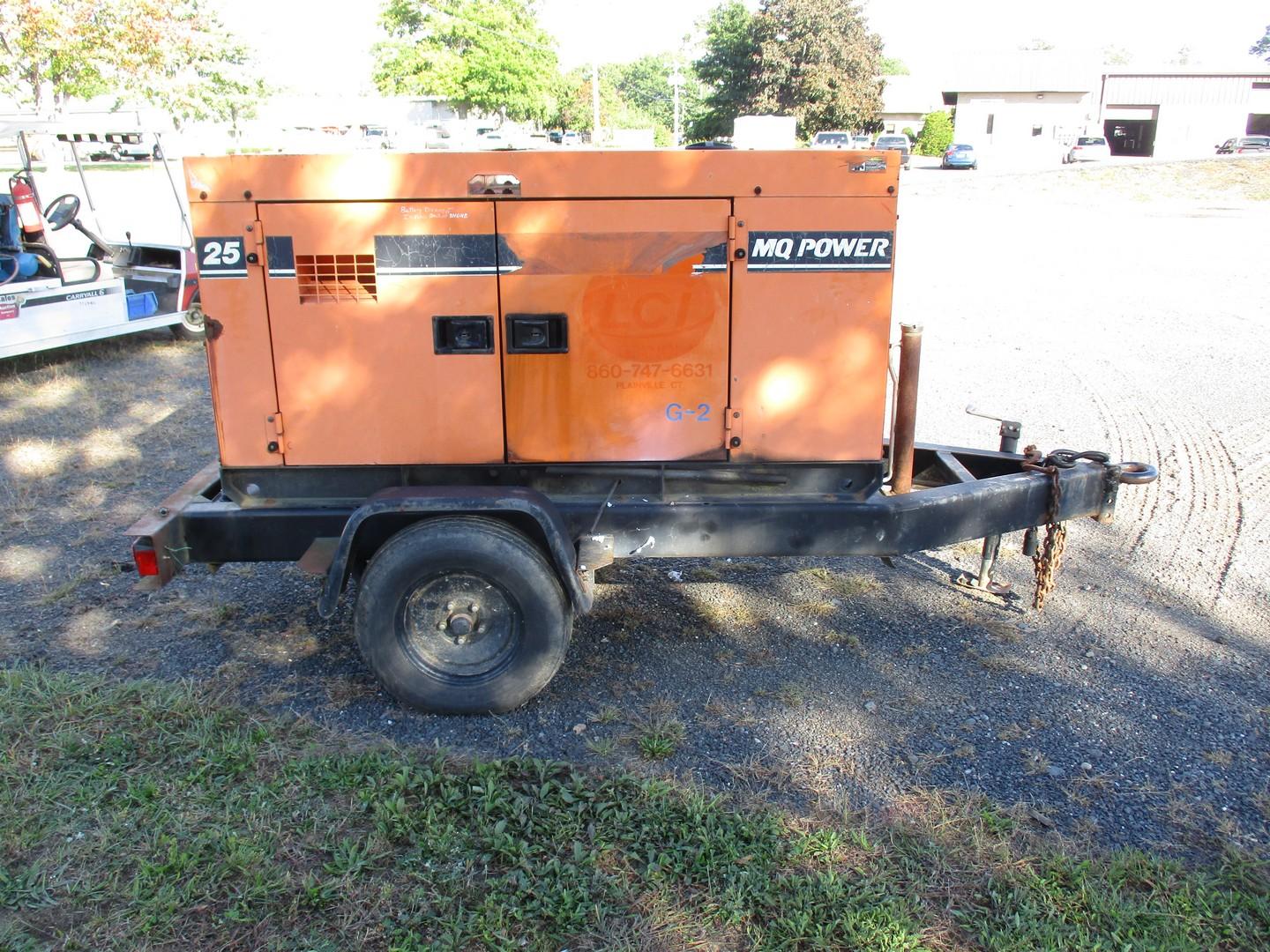 MQ Whisperwatt DCA-25SSIU Tow Behind Generator