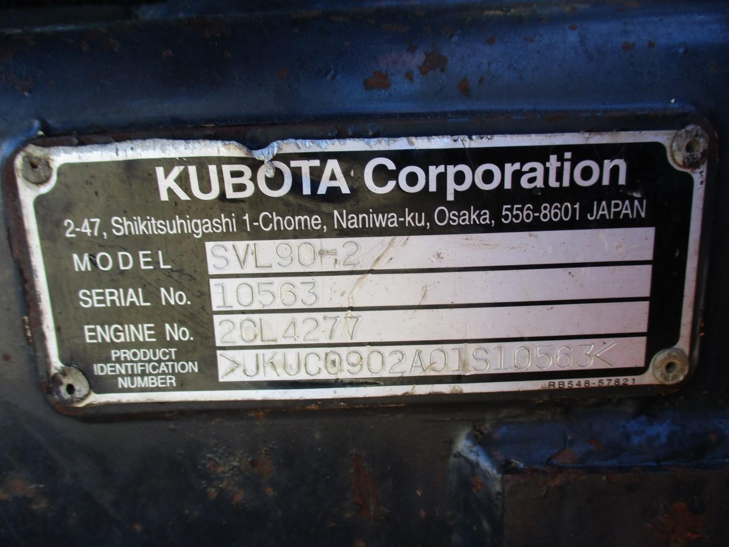 2013 Kubota SVL90-2 Track Skid Steer