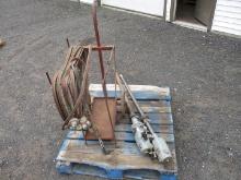 (2) Pneumatic Oil Pumps, Rolling Torch Cart