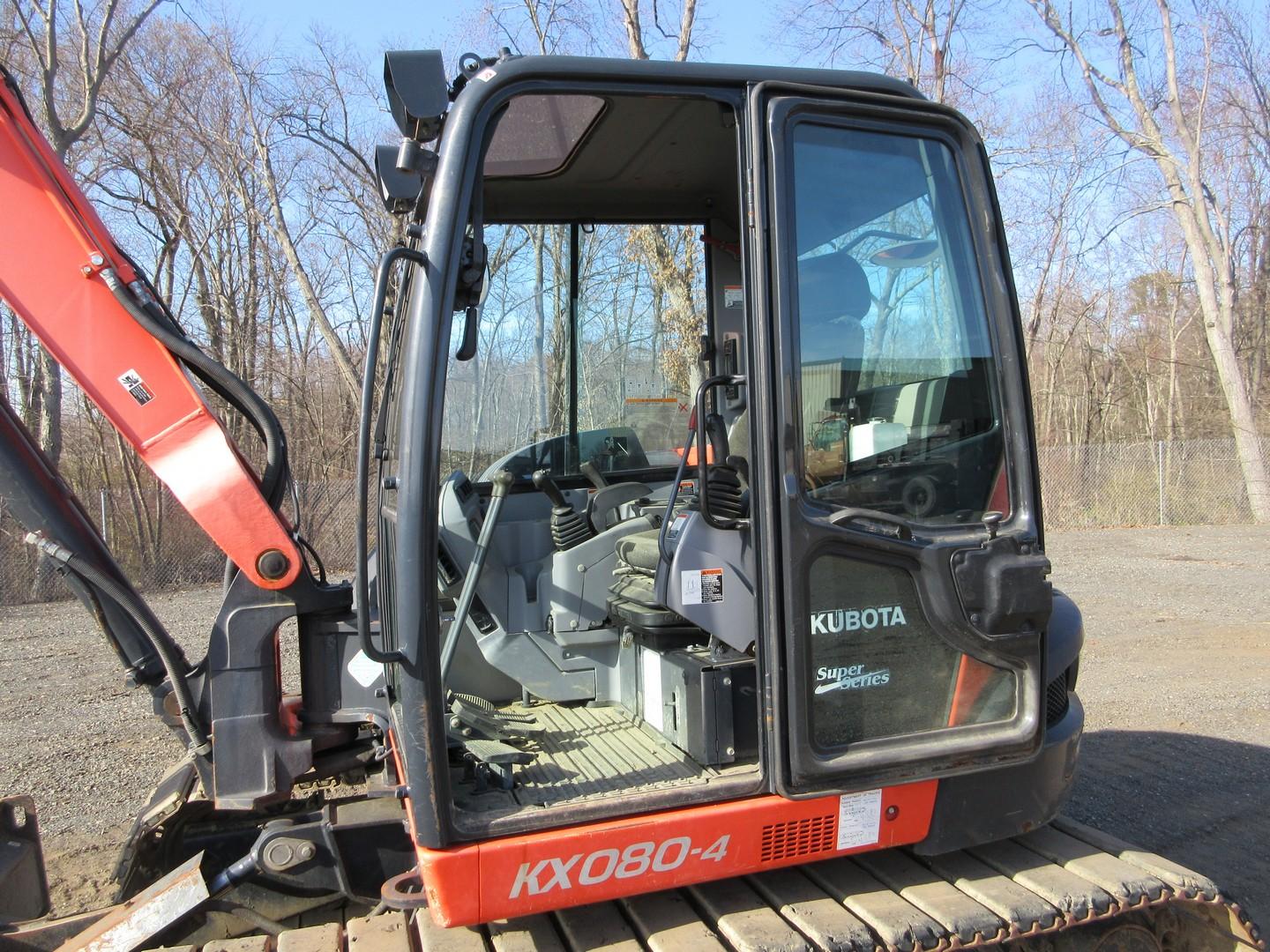 2018 Kubota KX080-4SS Hydraulic Excavator