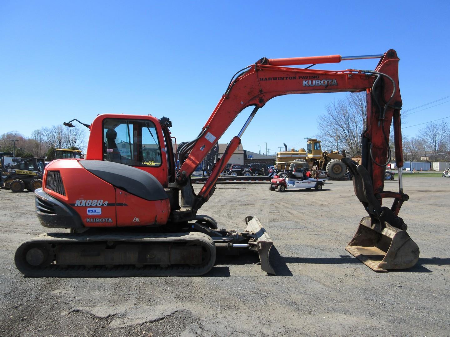 2011 Kubota KX080-3 Hydraulic Excavator