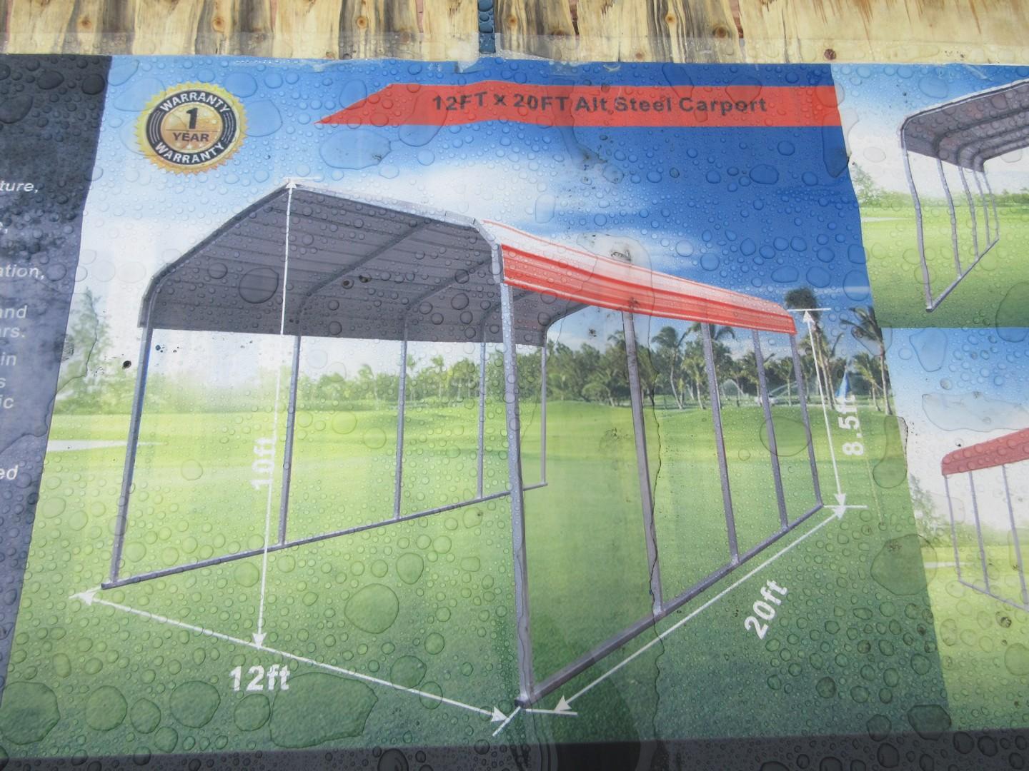 12' x 20' Steel Carport