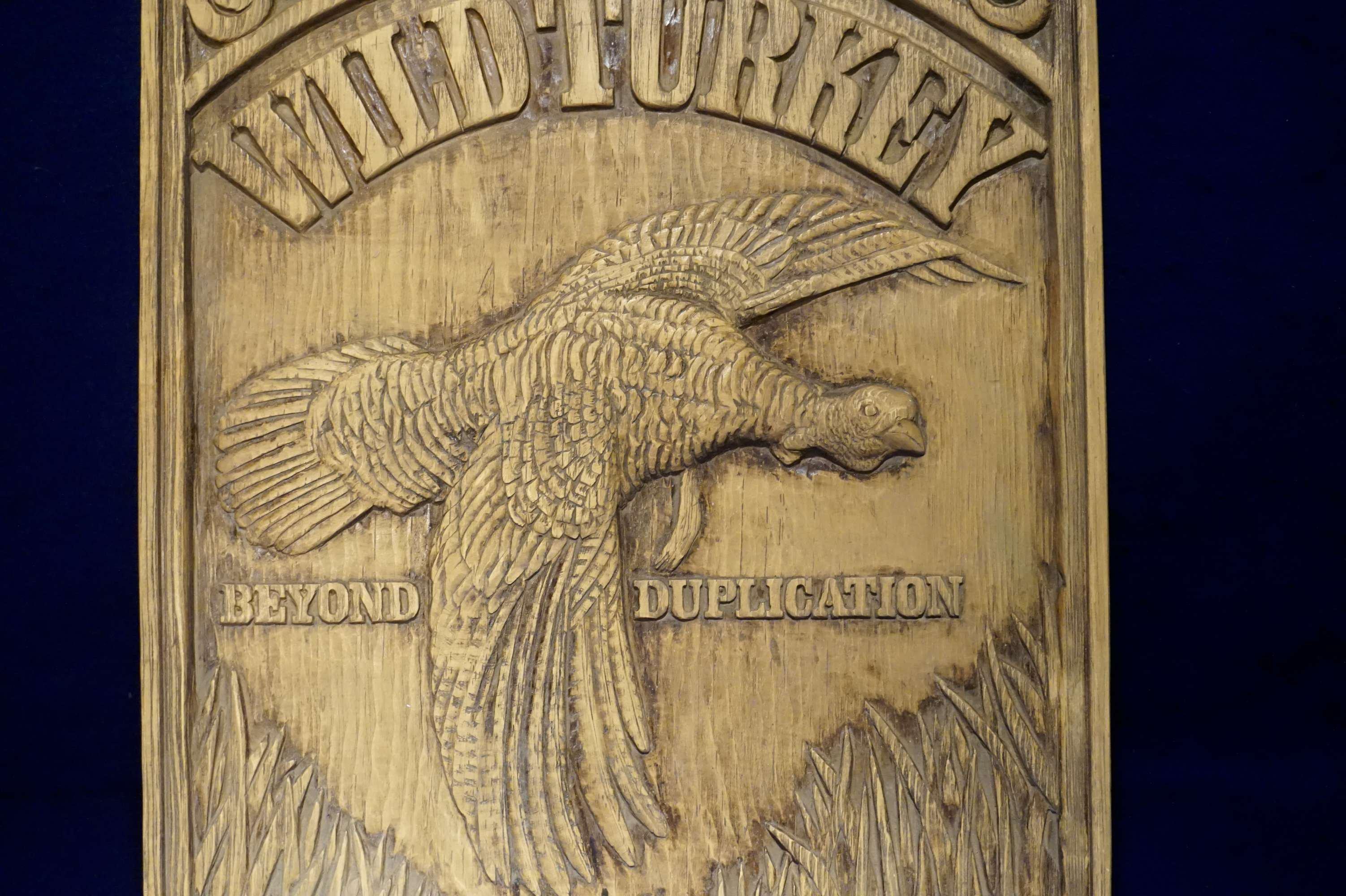 Wild Turkey Beyond Duplication Wooden Sign