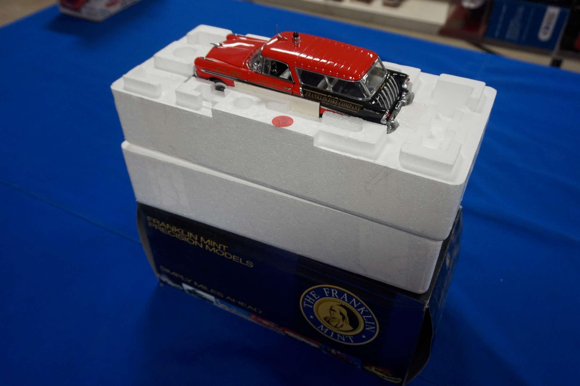 Franklin Mint Franklin Fire Company Black & Red Chief's Station Wagon