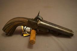Platton Asietienne French Double Bbl Pin Fire Pistol