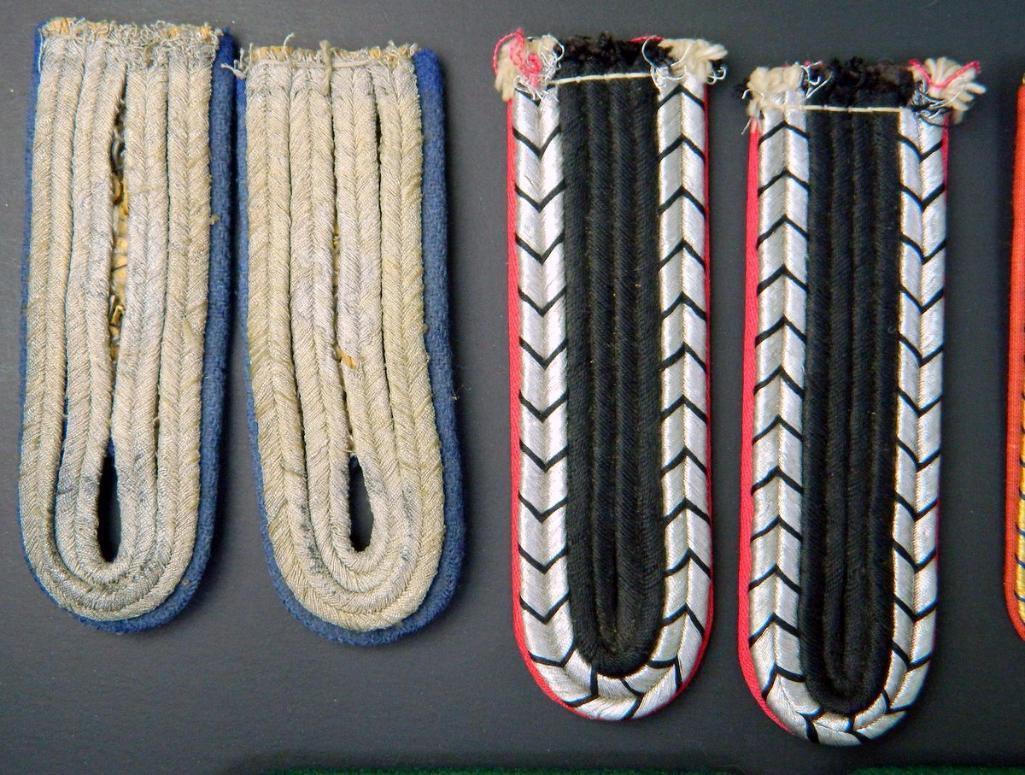 Grouping of Four (4) Pairs of Military Shoulder Boards