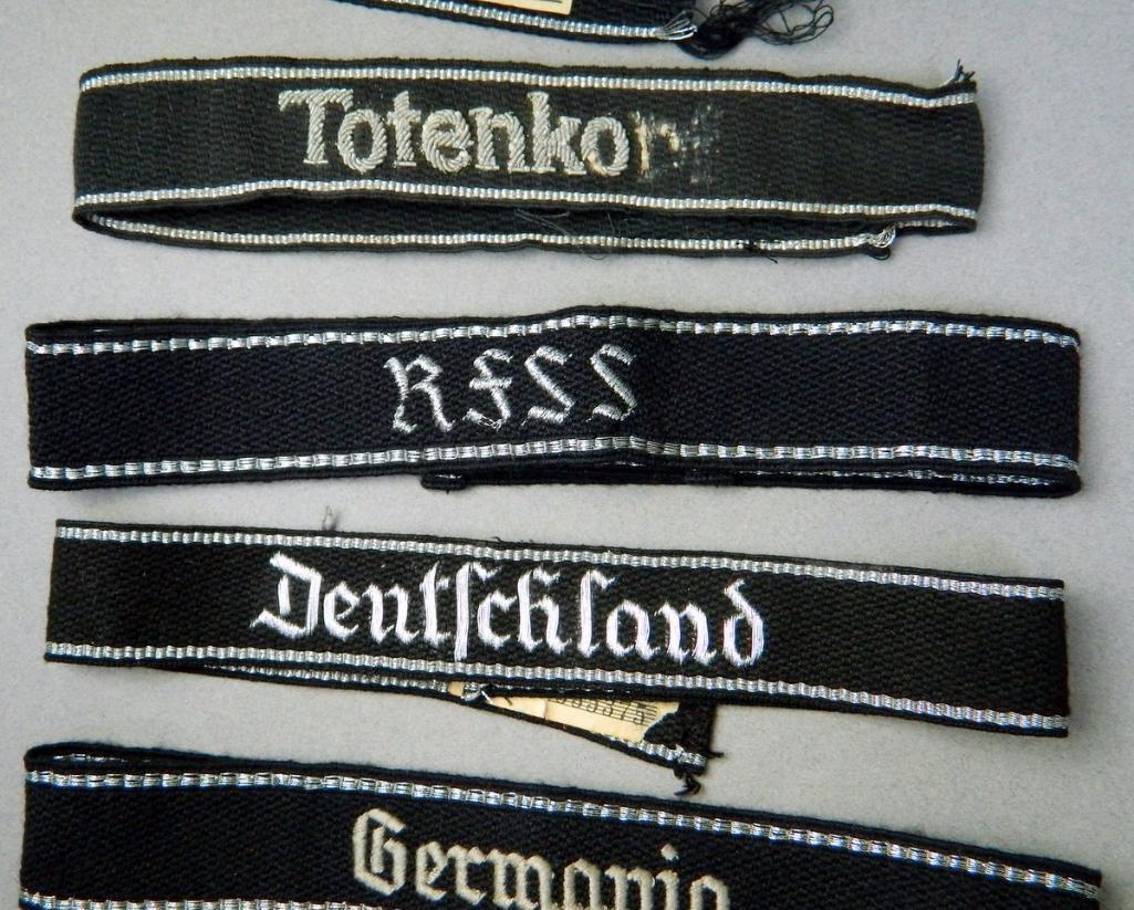 Grouping of Five (5) German Cuff Titles