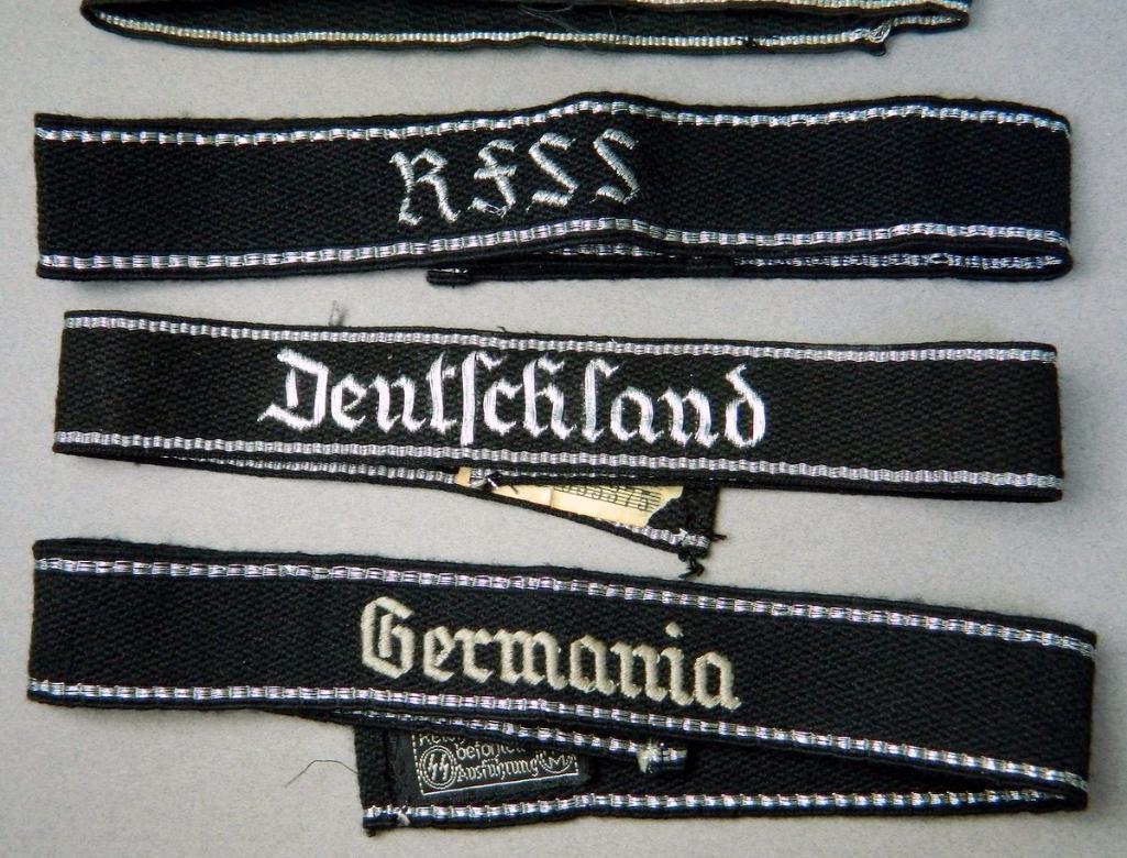 Grouping of Five (5) German Cuff Titles