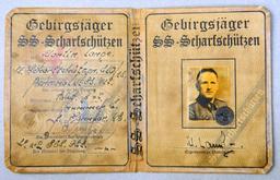 Rare SS-Scharfschutzen Sniper ID Booklet