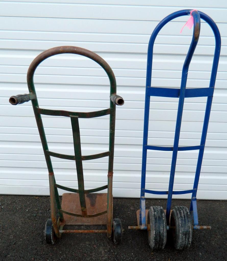 Two Metal Hand Trucks