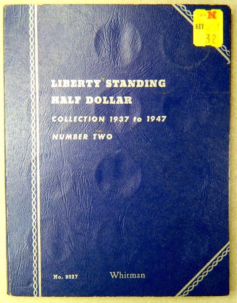 Liberty Standing Half Dollar Collection Folder 1937-1947