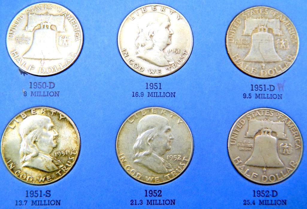 Benjamin Franklin Half Dollar Collection Folder, 1948-1963