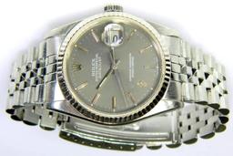 Rolex Oyster Perpetual Datejust Men's Wristwatch, 1989