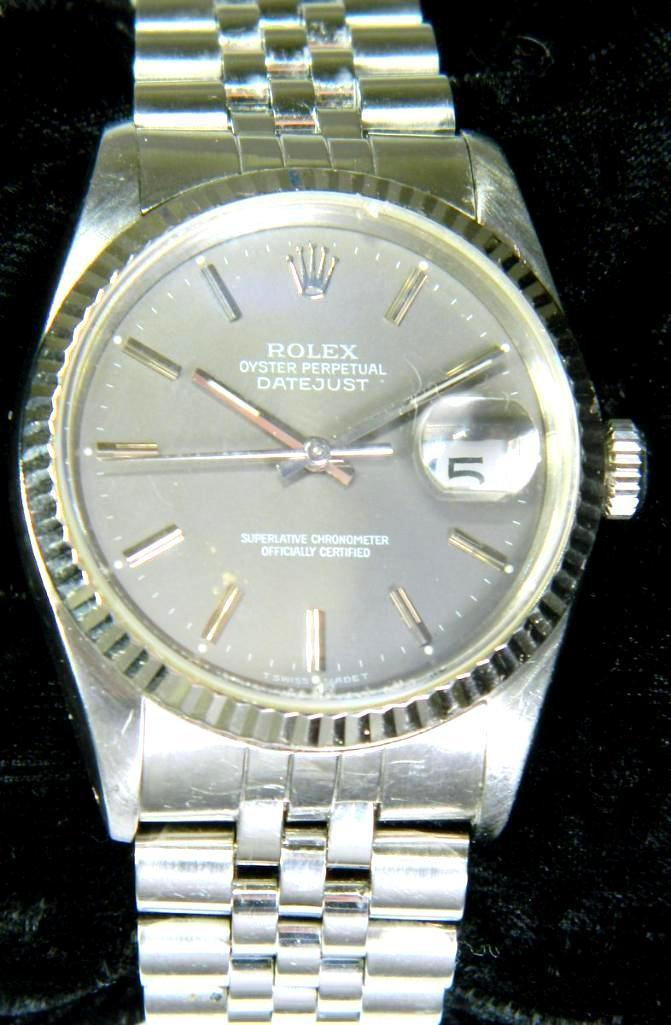 Rolex Oyster Perpetual Datejust Men's Wristwatch, 1989