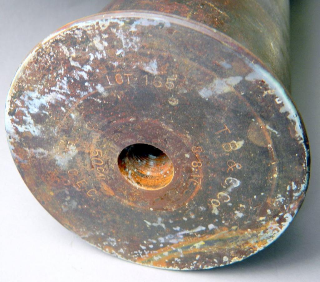 Dive-Recovered Artillery Shell and Round from WWI 'USS San Diego' Wreckage