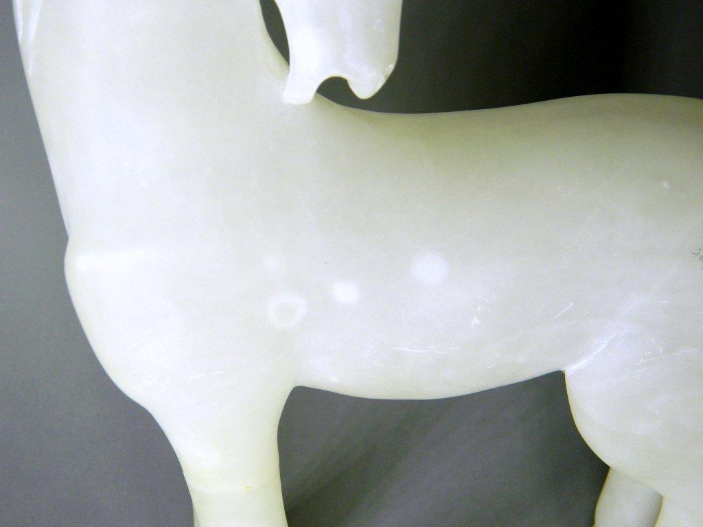 Carved Alabaster Horse Statue