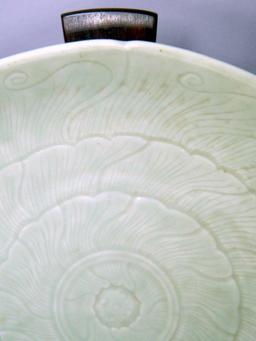 Large Celadon Bowl and Stand