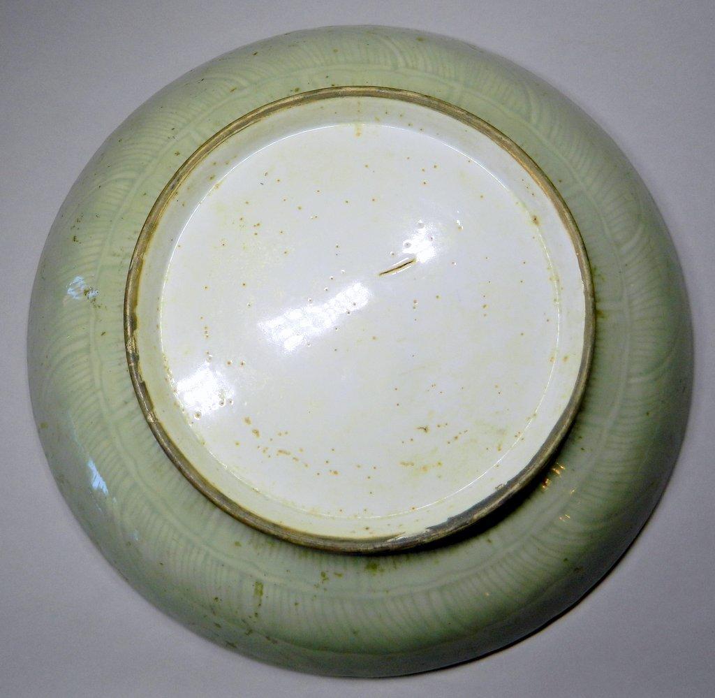 Large Celadon Bowl and Stand