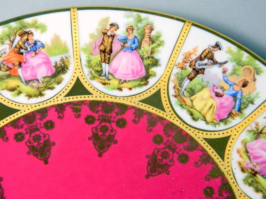 Tirschenreuth 1838 Hutschenreuther Gruppe Germany Oval Love Story Pastoral Plate