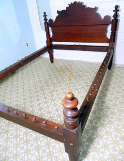 Antique Rope-and-Peg Suspension Bed, Full/Double Size