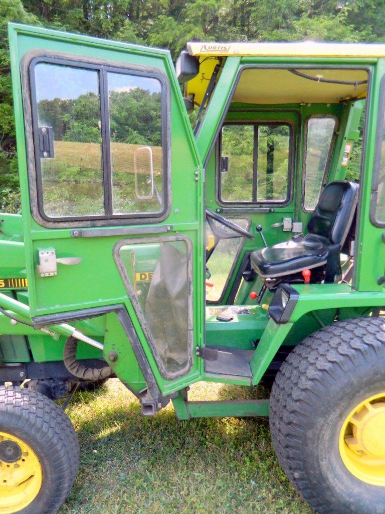 1996 John Deere 955 4x4 Tractor, Only 485 Hrs, Bucket, Backhoe and Cab