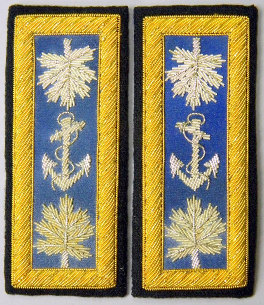 Pair of US Civil War Union Naval Officers Shoulder Boards